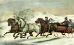 sleigh race print